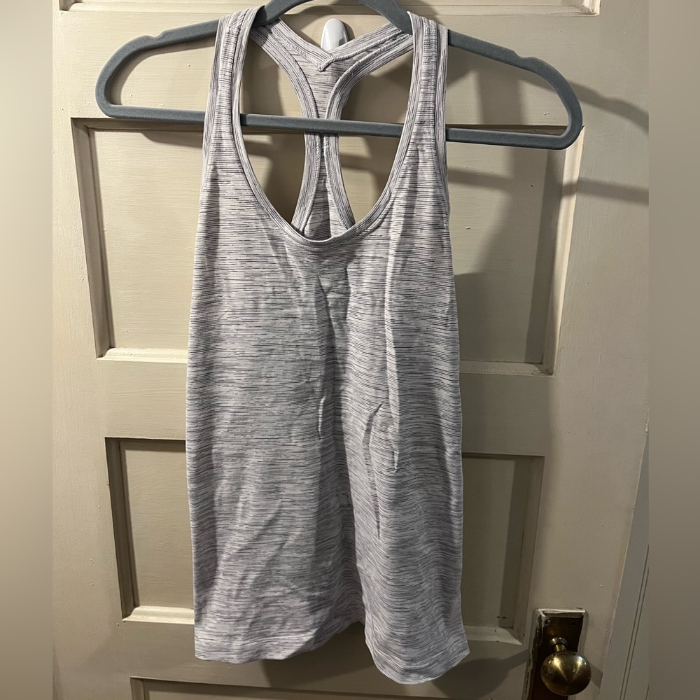 lululemon Grey And White Tank